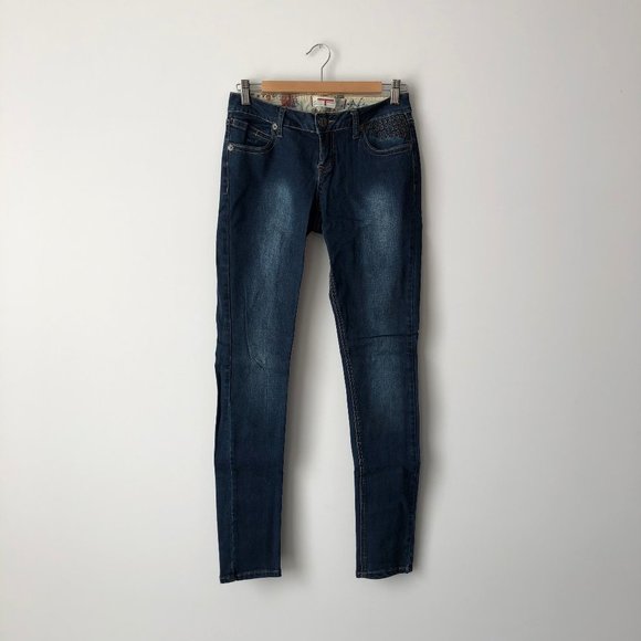 Dark Blue Skinny Jeans - Picture 5 of 9